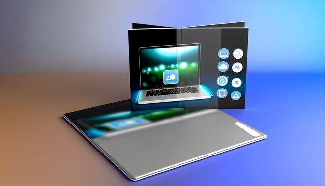 alt_text: A sleek eBook cover for "How to Use ChatGPT" showcases a laptop, tech icons, and a gradient background.