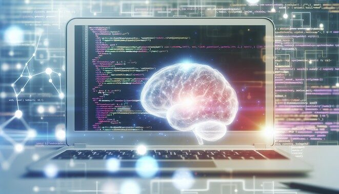 alt_text: Cover image for "How to Use Python with AI," featuring a laptop, glowing brain, and tech graphics.